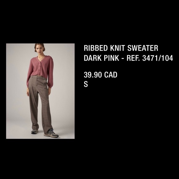 Zara cropped cardigan - Picture 3 of 3